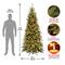 7.5 ft. Pre-lit Tiffany Fir Slim Artificial Christmas Tree, Clear Lights